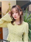 【くびれミディ×フェザーバング】柔らかレイヤーセミディ
