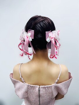 アールエーサロンモノクロ 秋葉原(RA SALON モノクロ) ツインお団子