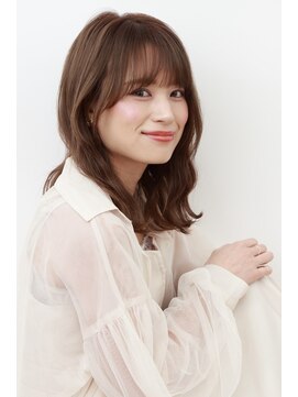 ポイントファイブバイソレイユ 藤沢店(.5 by SOLEIL) ミディアムレイヤーフェイスレイヤーブラウンベージュ