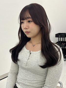 コア プラス 立川(COA PLUS) 小顔韓国レイヤーカットブリーチなしココアブラウン【井澤彩】