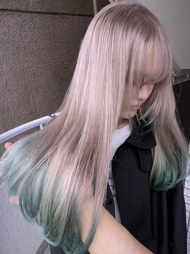 イエナ 渋谷(IENA) デザインカラーケアブリーチダブルカラーピンクベージュカラー