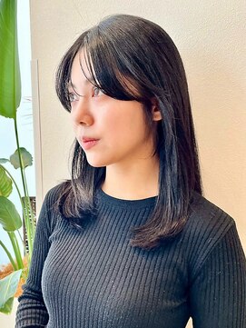 ナチュラルレイヤーカット/顔まわりカット