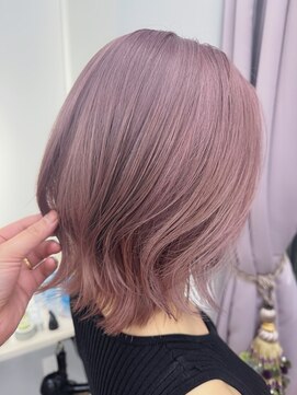 Goofy銀座/ブリーチダブルカラー/ピンクグレージュ/