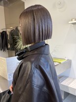 ステン(sten)&nbsp;ダークグレージュ切りっぱなしボブ