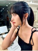 韓国レイヤー/ワインレッド/マロンベージュ/イメチェン/幡ヶ谷