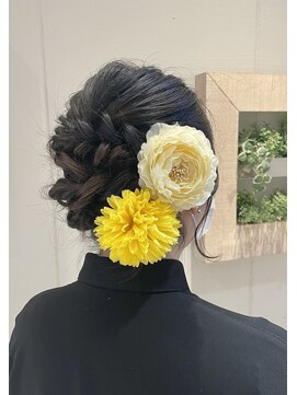 ビューティーサロン タナカ 新宿小田急ハルク店(Beauty Salon TANAKA) 新宿小田急ハルク内♪【和装】編み込みシニヨン×髪飾り