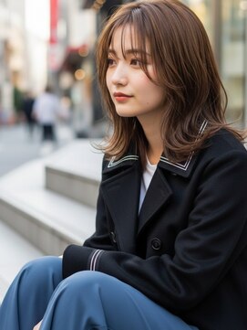 ワゴンバイアフロート(Wagon by afloat) ミディアム20代30代ストレートレイヤー前髪なし前髪あり池袋