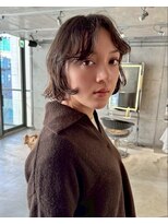 スクリーンギンザメゾン 銀座(SCREEN GINZA MAISON.) ミルクティーブロンド/ダークブルー/デジタルパーマ/銀座