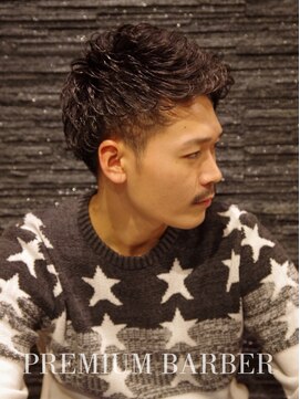 プレミアムバーバー 目黒店(PREMIUM BARBER produce by HIRO GINZA) エッジパーマショート