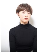 斜めバングショート