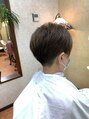 美容室 パリッシュ(Polish)&nbsp;ショートヘアスタイル。手櫛で簡単。
