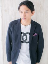 モッズヘア メン 南越谷南口店(mod's hair men)&nbsp;セミウエット七三かき上げ韓国マッシュヘアH