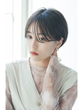 ガーデン タチカワ(garden tachikawa) 20代30代大人かわいい耳掛けショート×暗髪