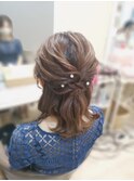 ハーフアップ