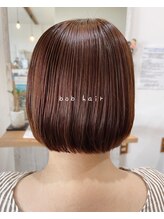 ゴコチ(5cochi) 【天女目】ストレートパーマをした丸みボブ