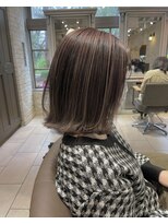 ティエル(TieLu)&nbsp;コントラストハイライト×ピンクグレージュ