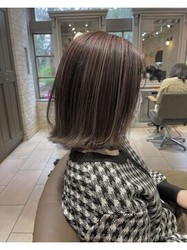 ティエル(TieLu) コントラストハイライト×ピンクグレージュ