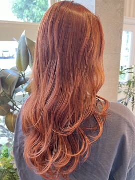 グリッター 泉中央店(GRITTERs) ＊サンセットオレンジ×レイヤースタイル＊