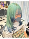 ミント×ブルー　テールカラー