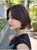 ショートボブ　丸みショート　大人ショート　広尾　恵比寿　麻布