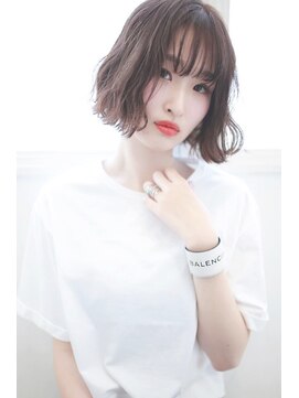 ラフィス ヘア ルー 福山2号店(La fith hair ruu.) 【La fith】シースルーバング×パーマボブ