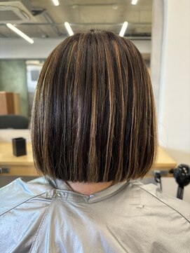 エイトオロク 那覇小禄店(EIGHT oroku) 白髪ぼかしハイライト×ボブ