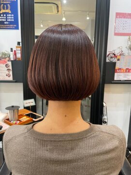 アバーブ ギンザ(Above Ginza) 20代30代40代50代◎丸みボブ/ピンクブラウン