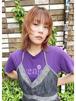アンサム 下北沢店(UNSOME) ミディアムウルフ/ウルフレイヤー/暖色カラー