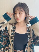 小顔似合わせボブインナーカラー