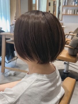 クラップス 杉田店(CLAPS) ショートボブ/低めレイヤーショート/赤味消しカラー