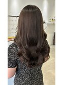 くびれヘア縮毛矯正アプリコットオレンジ夏ハイライト《用賀》