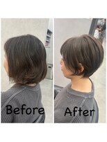 ヘアサロン ドットプラス 町田店(dot. plus)&nbsp;白髪ぼかしショート/町田【フジタアヤコ】