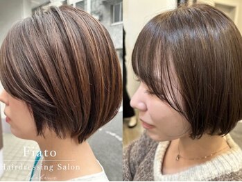 フィアート ヘアドレッシング サロン(Fiato Hairdressing Salon)の写真/【HOTPEPPERBeauty AWARD 2025 BESTSALON 注目サロン選出】≪美シルエット×扱いやすい≫ショートヘアに♪