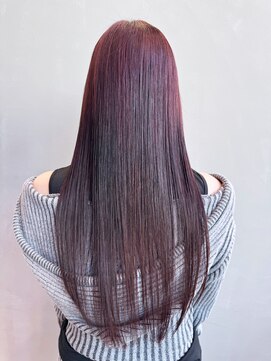 顔周りレイヤー韓国ヘア美髪ロング_ba545871