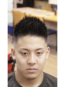 カットハウス ジェットモヒカン風ハイフェード