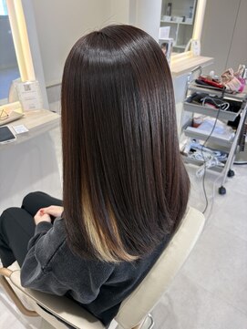 ルシエバイファブリック(Lucie by fabrique) インナーハイライト×艶ブラウン