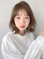 リヤン 表参道(lyann)&nbsp;こなれヘアミディアムレイヤーカットダークアッシュうる艶髪F