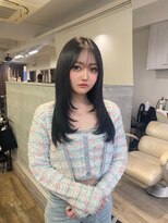 ハイル(KHAIR)&nbsp;レイヤーカット/コリアンブラック/中村美伶