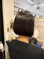 トリコ(trico)&nbsp;ボブ　ピンクベージュ　水素カラー　髪質改善