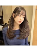 透明感カラー/ワンホンヘア/韓国ヘア/顔まわり/大阪/梅田
