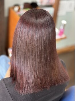 フィールリノ(FEEL lino)の写真/前髪などのポイントだけでもOK☆今までのストレートとは一味違う自然なナチュラルさと柔らかな質感が叶う！