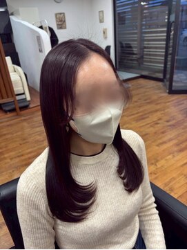 ノアサロン(Noa SALON) レイヤー／ピンクブラウン