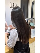 アース 調布店(HAIR & MAKE EARTH)&nbsp;髪質改善トリートメント　ツヤ髪ロングヘア