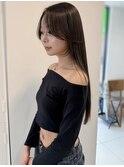 髪質改善ストレート×顔周りカット