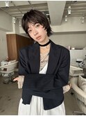 レイヤーボブ/ラテグレージュ/韓国巻き/顔周りカット/表参道