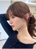 茗荷谷ショートカット白髪ぼかし白髪染めハイライト髪質改善ボブ