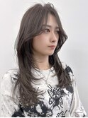 小顔に見せるワンホン＆韓国ヘア/顔周りレイヤーカット