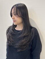 ニューヨークニューヨーク なんば道頓堀店(NYNY)&nbsp;【韓国ヘア】レイヤーカット：ダークグレージュ