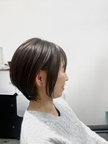 お～るうぇいず(always)&nbsp;大人美人ショートボブ耳掛け透明感グレージュ小顔ショート