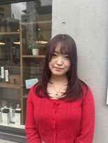 チップタップ 保谷店(tip top) ボルドーカラー×レイヤーカット